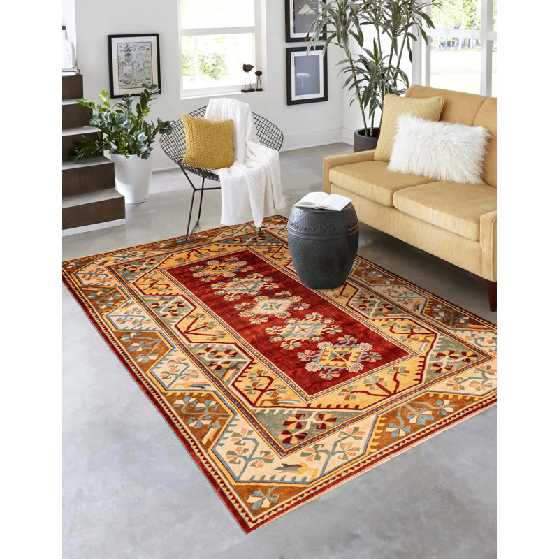 Oushak Red Rug 6'9" x 9'1"