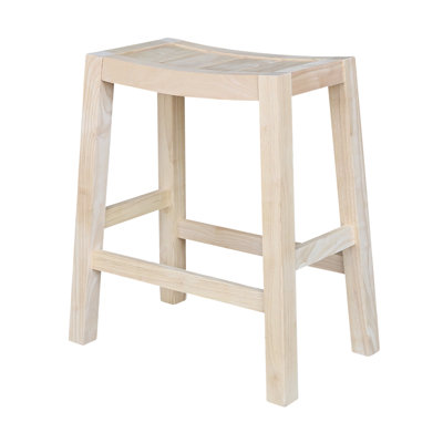 Guzik Solid Wood Counter Stool