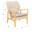 Fauteuil capitonné l 28 po Mondal