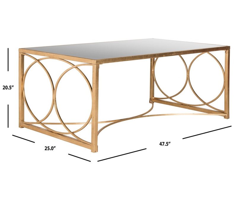 Oxendine Glass Top Coffee Table