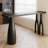 62.99" Black Rectangular Solid Wood Bar Table