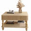 Table basse à plateau relevable cannelé 31,5 pouces avec rangement ouvert et caché-1577102211