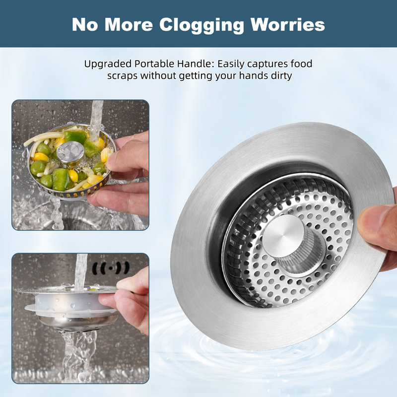 Basket Strainer, Polished Chrome