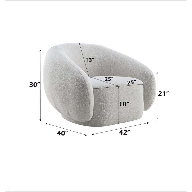 Fauteuil pivotant beige avec sièges confortables et rotation à 360 degrés pour une utilisation élégante à la maison et au bureau