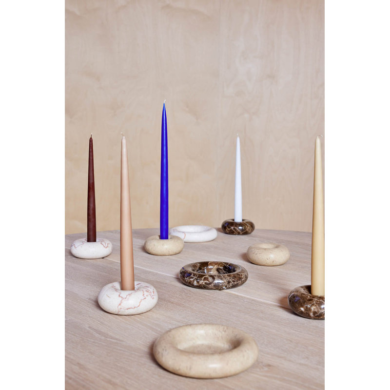 Fukai Unscented Taper Candle, White, 11.02" L x 0.87" W