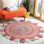 Tapis rouge tissé à la main Herzig-1556508398
