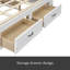 Lit plateforme avec 6 tiroirs de rangement-18671821-18671822