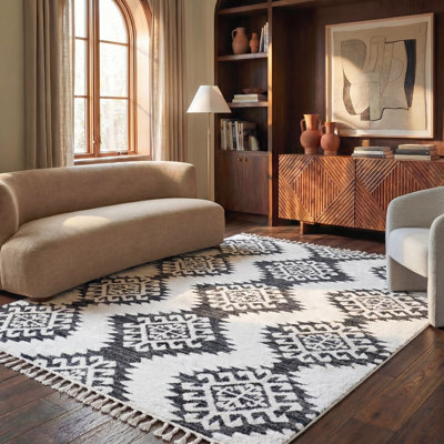 Imraan Ikat Ivory Area Rug