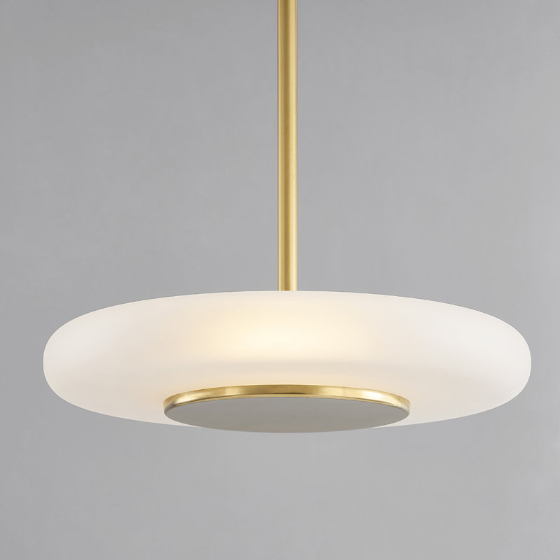 Blyford Pendant by PEMBROOKE & IVES, Aged Brass, 7.75" H x 20.75" W x 20.75" D