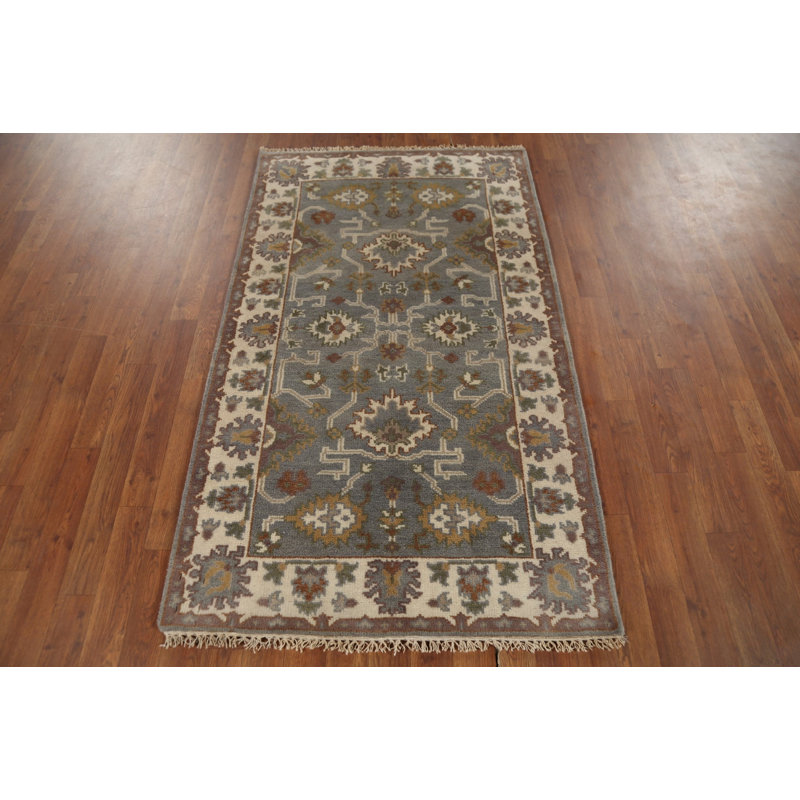 Tapis décoratif gris Oushak 3 x 5