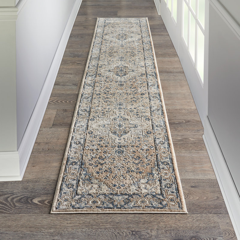 Jurado Oriental Beige/Gray Area Rug, Runner 2'2" x 6'