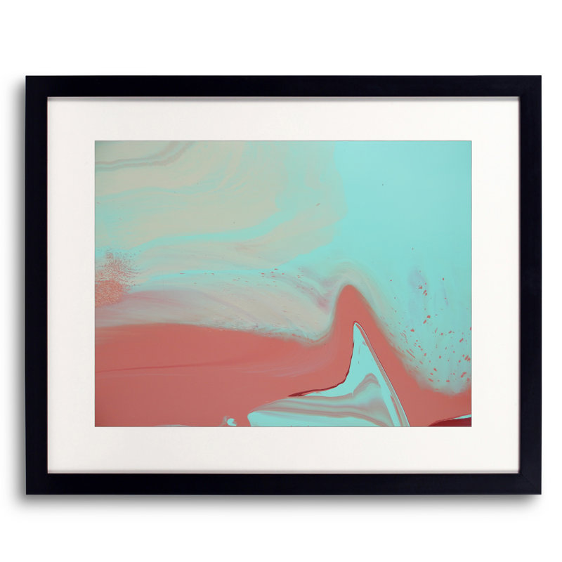 Dune par Will Birdwell - Peinture, H 17,25 po x l 21,25 po, Papier avec cadre noir