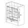 TQP 56-60 in. W x 66 in. H Double Sliding Frameless Bathtub Door in Chrome with 3/8 in Tempered Clear Glass