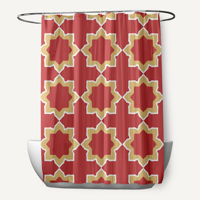 Rideau de douche simple à motif géométrique Bohemian 2