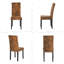 Adaidh 47cm H Tufted Upholstered Upholstered Back Parsons Chair in Brown