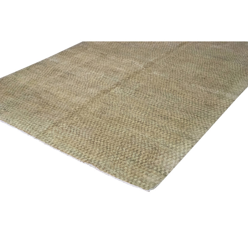 High-Quality Hand-Knotted Gold Area Rug