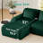 Boneless 146" Modern U-Shaped Modular Sectional Sofa for Living Room,Flannelette Fabric,Oversized 4-Seater Couch,boneless sofa ,Movable Ottoman,Buckle connection,Anti-slip Design,No Assembly-789523202