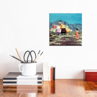 Eugenia Loli - Desert Dessert by Eugenia Loli - Floater Frame Gallery-Wrapped Canvas Giclée on Canvas