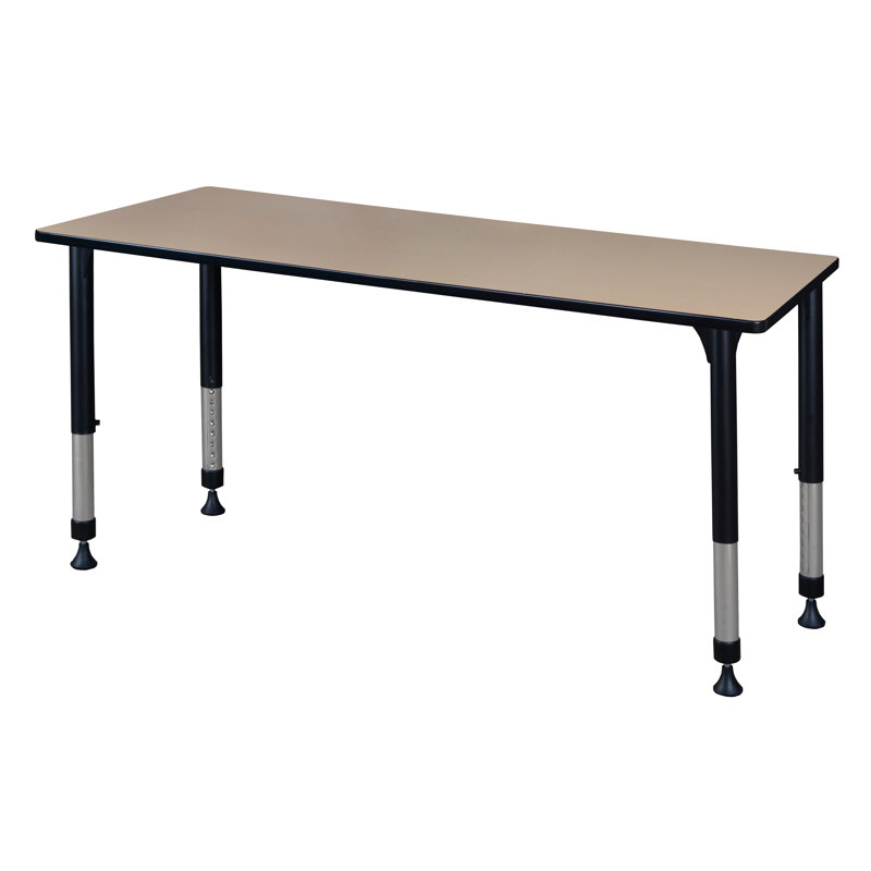Table de formation à hauteur réglable Albaugh, Gris, H 34 po x L 72 po x l 24 po