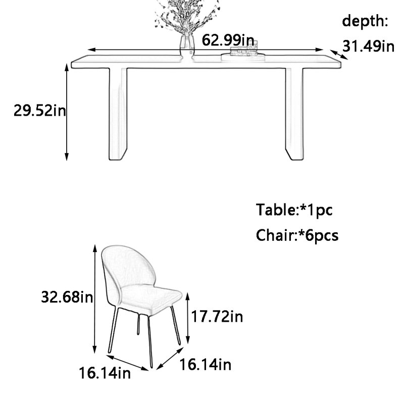 Chadwell, 29.52"H x 62.99"L x 31.49"W