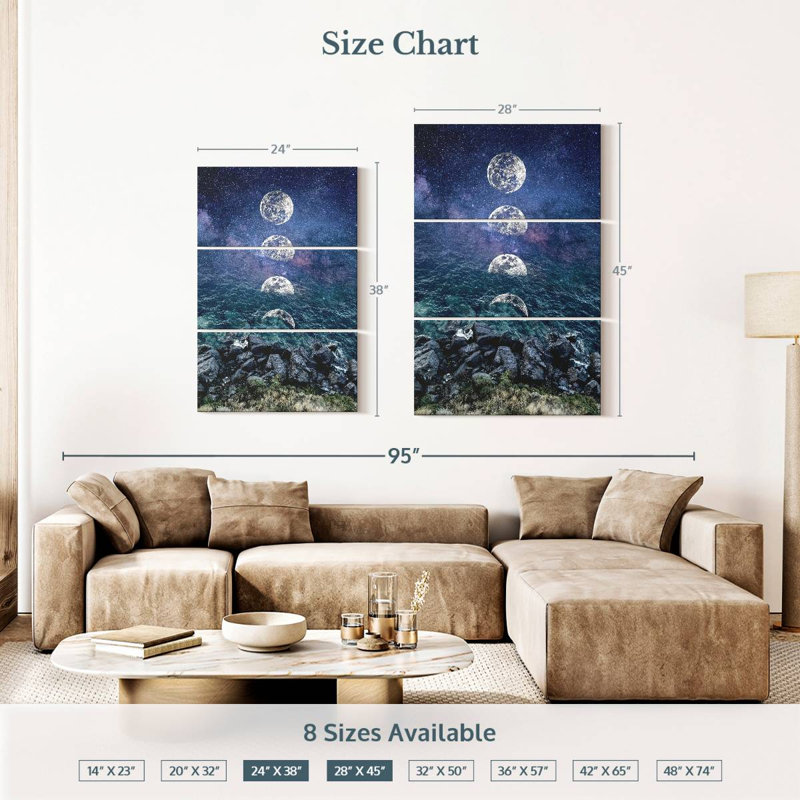 Oberle Moon Galaxy, 38" H x 24" W