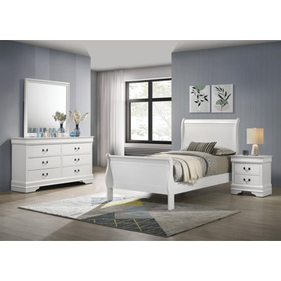 Francique 4-piece Twin Bedroom Set White