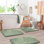 Ensemble de 3 tapis de bain en mousse viscoélastique ultra doux et absorbant avec envers antidérapant Aighan