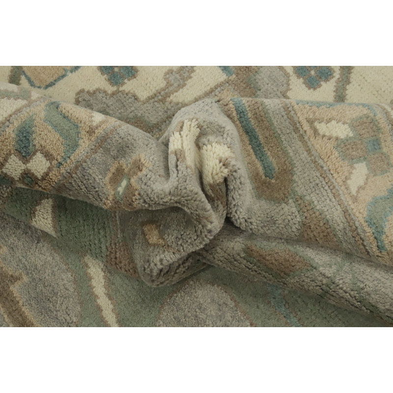 Grand tapis indien fait à la main Oushak 12 x 15