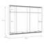 Sliding Door Wardrobe, 269,9 cm W x 210,5 cm H x 62,9 cm D