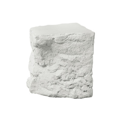 Accent Table, 25"h, Indoor Or Outdoor, Side Table, Nightstand, End, Bedroom, Living Room, White, Contemporary, Modern