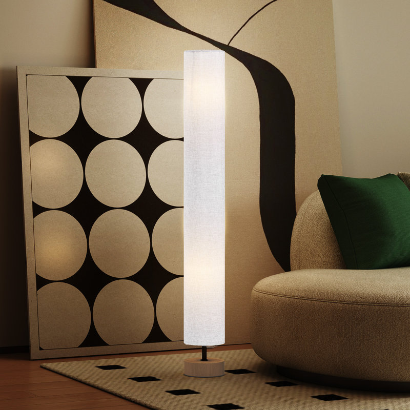 Chesapeake 120cm Column Floor Lamp, Grey