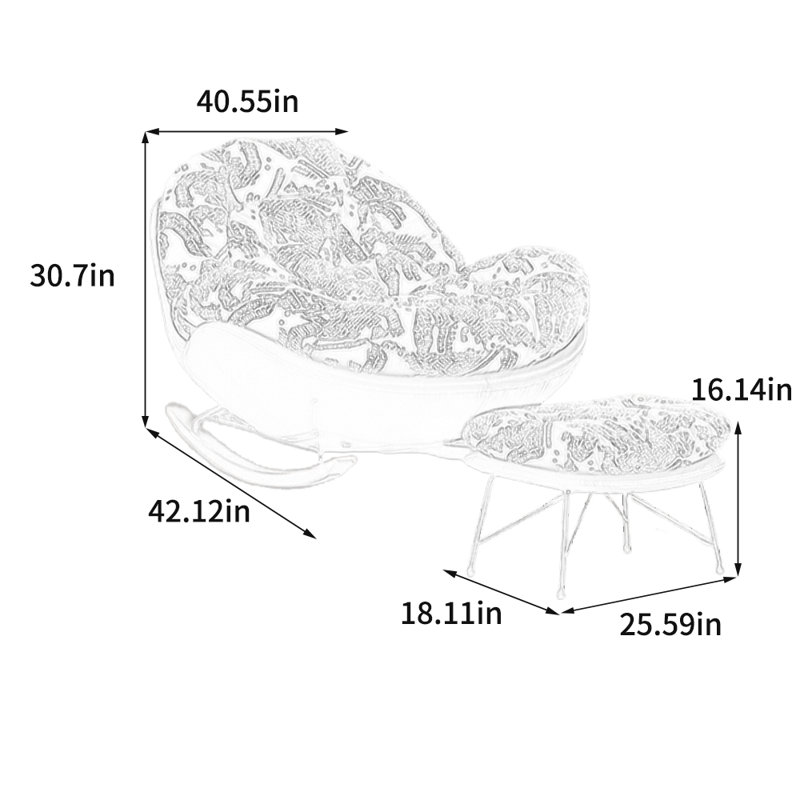 Chaise berçante ergonomique et minimaliste