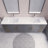 Irline 83.46'' Double Bathroom Vanity with Acrylic Top-850109935