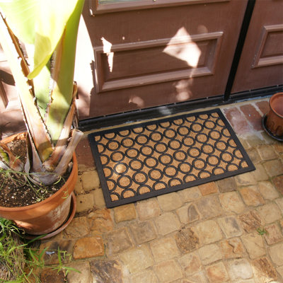 Alyne Non-Slip Geometric Outdoor Doormat
