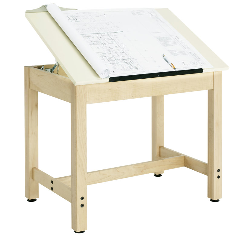 Table à dessin fiberesin, H 30 po x l 36 po x L 24 po, En une seule pièce