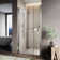 31.5'' - 33'' W x 72'' H Bi-Fold Semi-Frameless Shower Door with Clear Tempered Glass