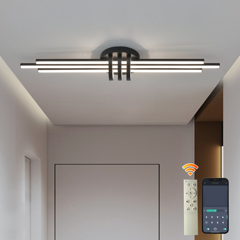 Lediana 3-Light LED Flush Mount, 13cm H x 100cm W x 22cm D