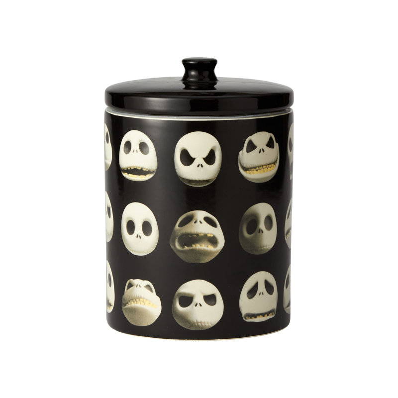 Contenant à biscuits 9,25 po Jack Skellington Disney Ceramics The Nightmare Avant Noël	