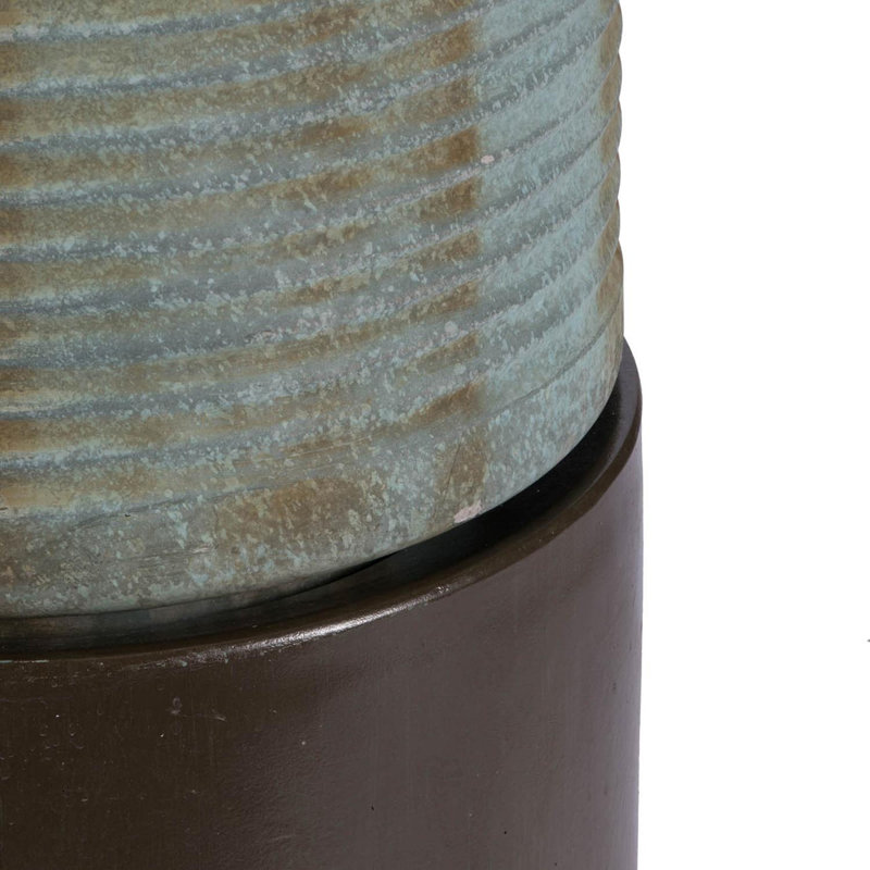 Glassell Hand Crafted Weather Resistant Birdbath Fountain, Bronze