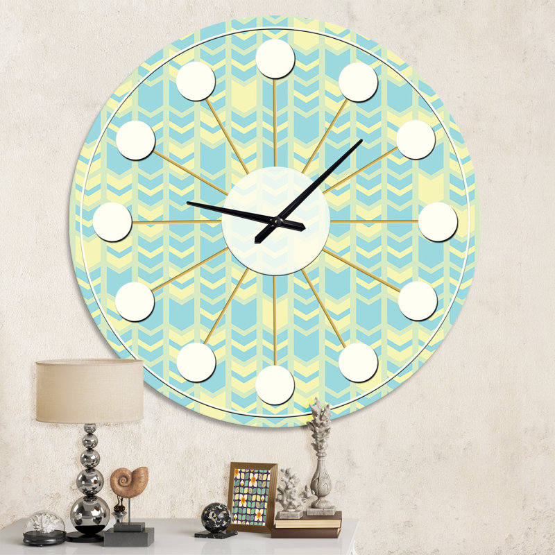 Horloge murale rétro Mid-Century, Moyenne