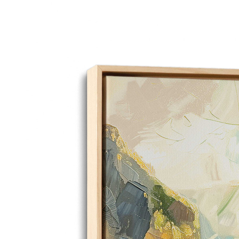 Ensemble de 2 pièces de sérénade sur toile Positano par Azure Artisanal Studio, Cadre américain en érable flottant
