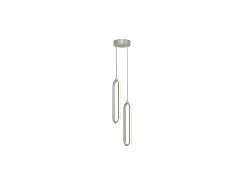 0ED94B2ICDE0640A5B3C77506E6B5A9CC Luminaire suspendu 12 lumières DEL Zanaia, CCT réglable, nickel peint, Nickel peint