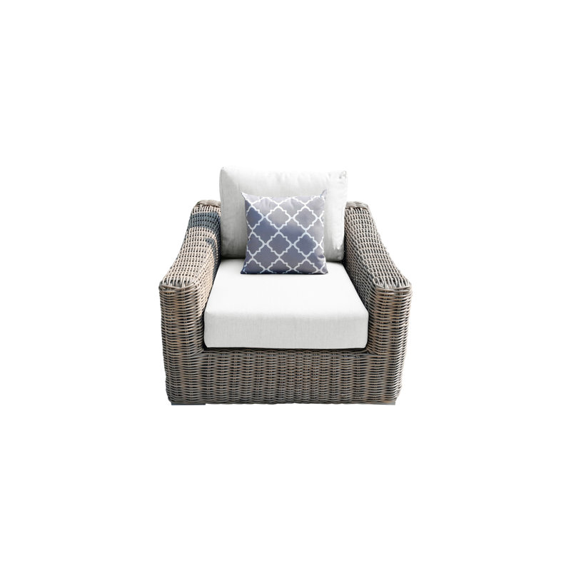 Sommerville Patio Chair with Cushions, White