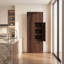Armoire de rangement haute autoportante de 71 pouces de hauteur avec portes et tablettes, tablettes réglables, bois de catégorie E1, noyer pour garde-manger, armoires de garde-manger pour rangement, armoire