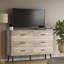 Commode à 6 tiroirs avec éclairage DEL Roselynne, commode pour chambre-1309404217