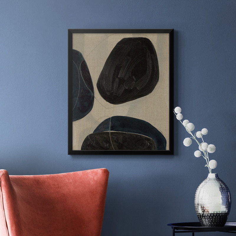 Toile encadrée de qualité supérieure Gravity II - prête à être accrochée, H 24 po x l 20 po, Noir
