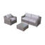 Ensemble de conversation en osier pour 3 personnes avec coussins Moyeda-2107349625