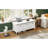 Classic Shoe Bench With Cushion And Three Drawers, Fluted Entryway Bench With Storage For Living Room, Entryway, And Hallways (White), Shoe Storage-1294901877