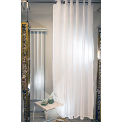 Rideau transparent en polyester Woodhull