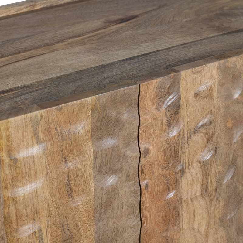 Buffet en bois massif 76 po Boulder, Brun